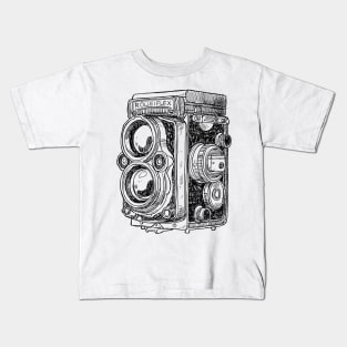 Hand-drawn vintage camera Kids T-Shirt